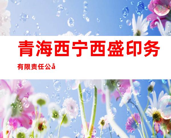 青海西宁西盛印务有限责任公司